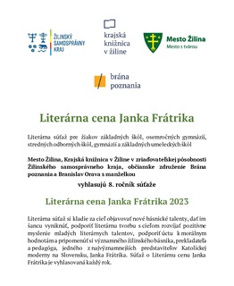 Literárna cena Janka Frátrika 2023